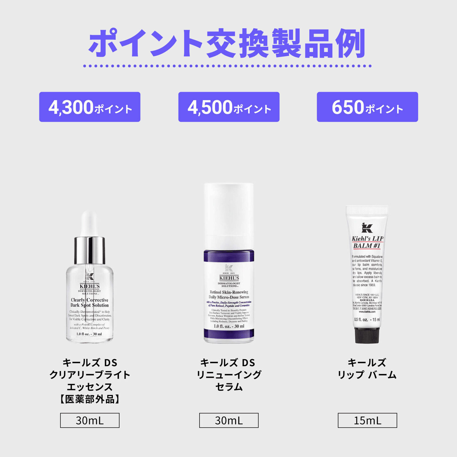 キールズ 透明美白美容液 定期お届け便