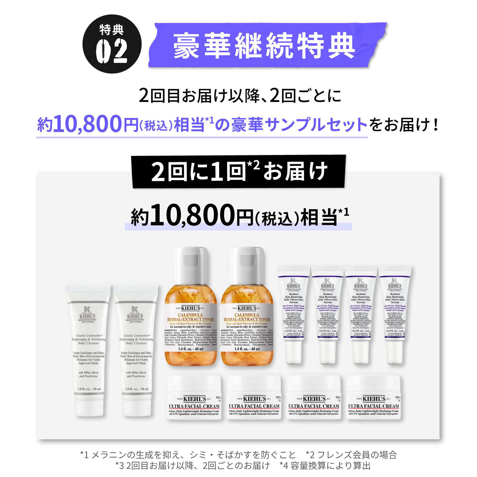 キールズ 透明美白美容液 定期お届け便