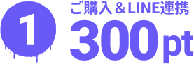 1
            ご購入＆LINE連携
            300pt