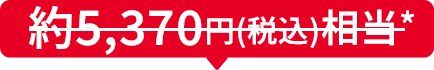 約5,370円(税込)相当*